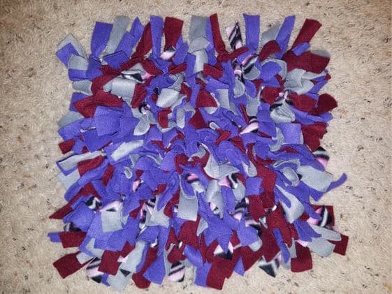 A colorful snuffle mat.