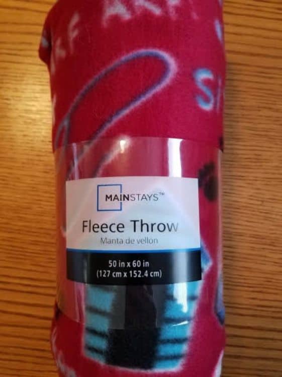 Mainstays fleece throw