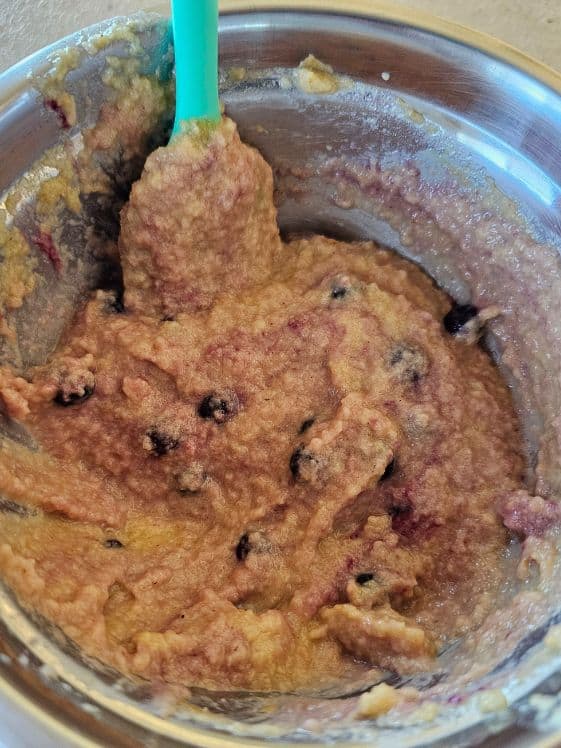 All ingredients mixed together.