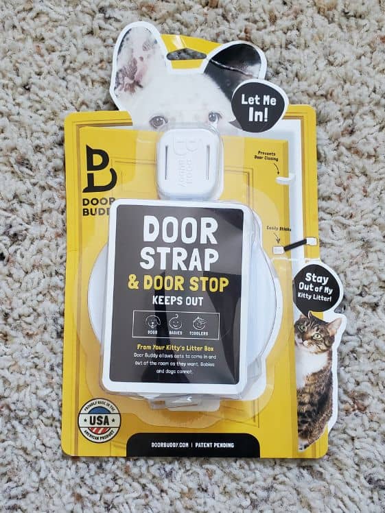 The door buddy in the package it comes in.