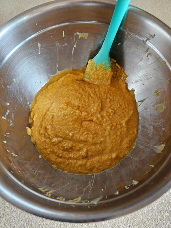 Wet ingredients mixed well.