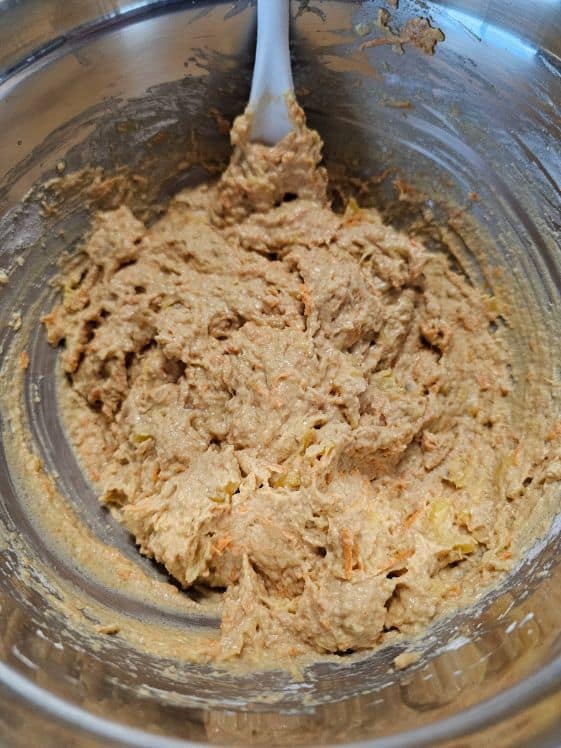 All the ingredients mixed together.