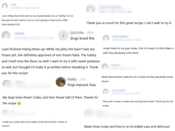 A collage of testimonials.
