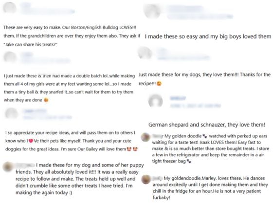 A collage of testimonials.
