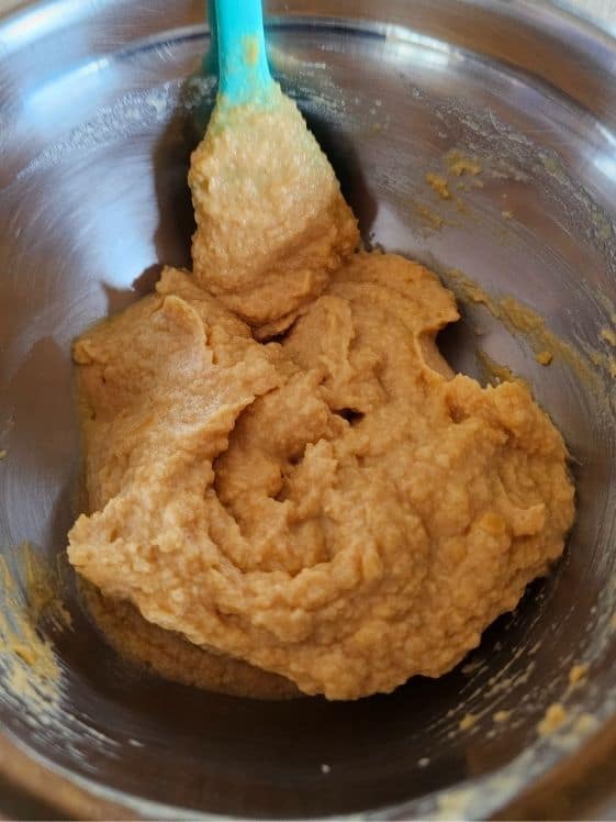 All ingredients mixed together.