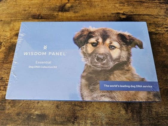 Wisdom Panel dog DNA test kit.